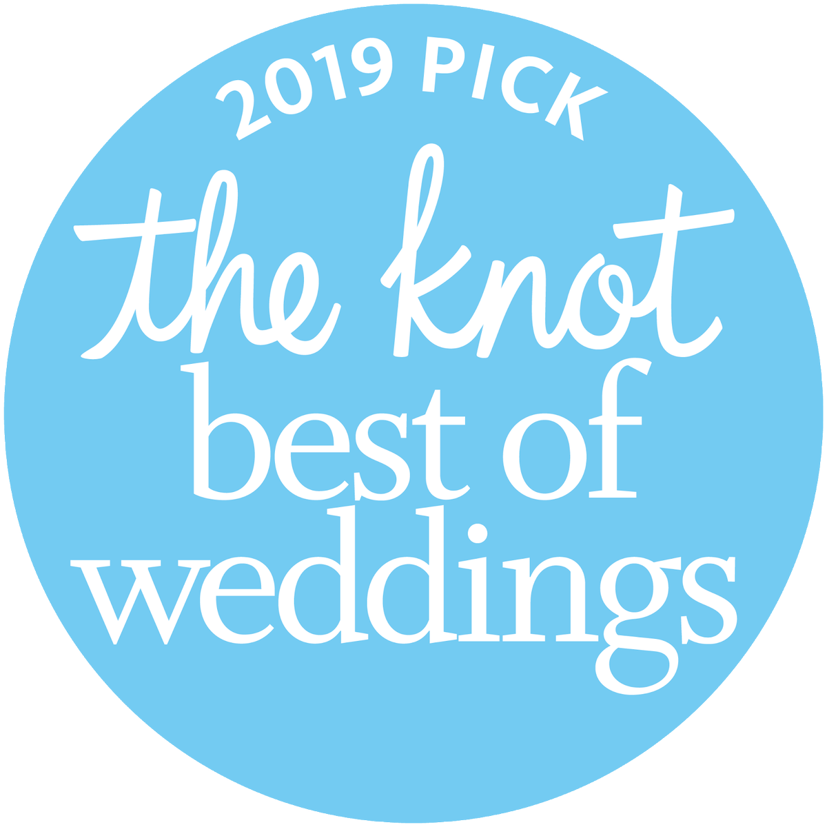 BigCityBride's tweet photo. We are so honored and thrilled to receive Best of Weddings 2019 from The Knot! A huge thank you to all of our incredible clients! 😘 You are the reason we do what we do and love every second of it! 🍾✨ https://t.co/7HLZUreIvv