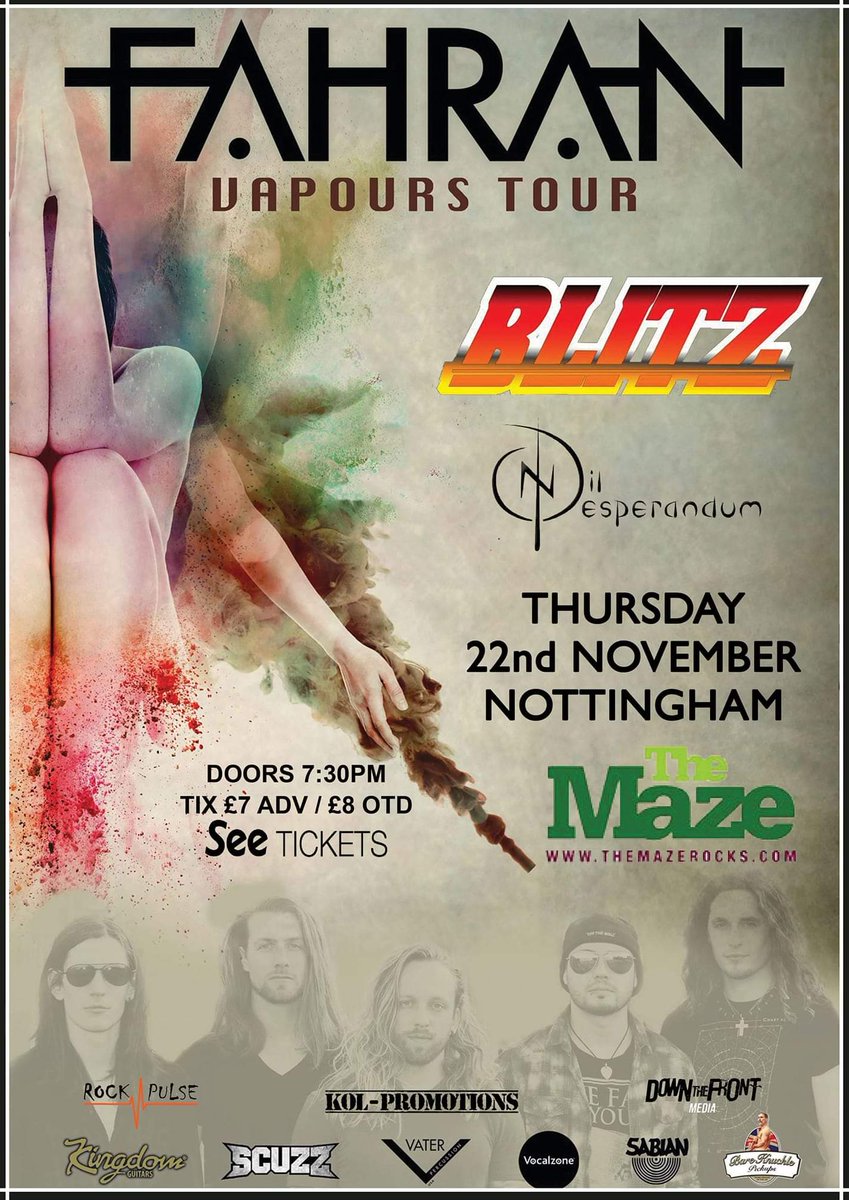 Fahranmusic's tweet photo. Our hometown show in Nottingham is almost SOLD OUT!

Tickets are available at: https://t.co/Yd4o2UrMvu

Check out our most recent music videos below:
STATE OF MIND - https://t.co/HCTKKTuTWM
STAND ALONE - https://t.co/4E9gBQOeto https://t.co/843CsDpwvw