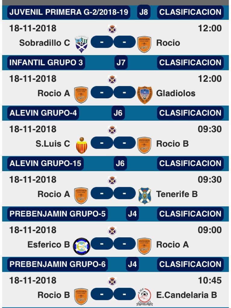 AtleticoRocio's tweet photo. Encuentros para próximo fin de semana. ⚽️🔝 https://t.co/5YKXQcUu6R