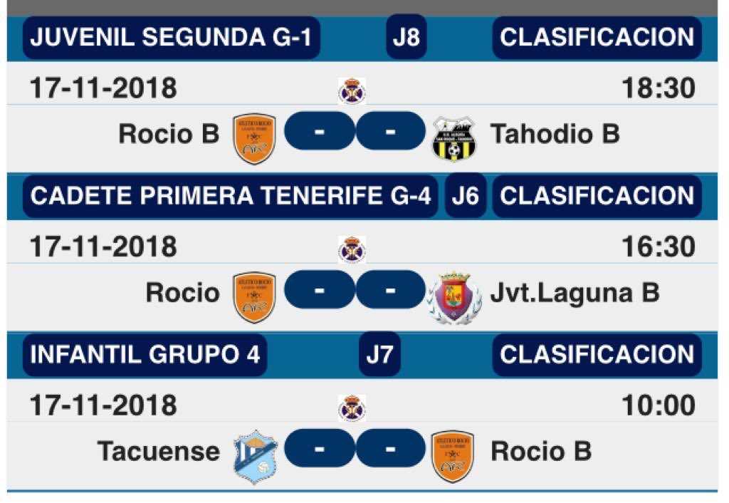 AtleticoRocio's tweet photo. Encuentros para próximo fin de semana. ⚽️🔝 https://t.co/5YKXQcUu6R