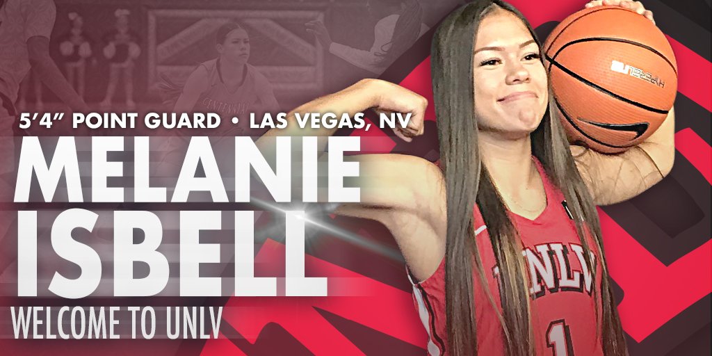 UNLVLadyRebels's tweet photo. Last but not least, must secure the locals! Our final signee of #TheSix is Melanie Isbell (@IsbellMelanie), a 5’4” point guard from Las Vegas. 

Welcome to the Lady Rebel family!
🏀🔴🏀🔴🏀✍️

#BEaREBEL | #UNLVwbb | #TheSix https://t.co/g4oC1ynBK5
