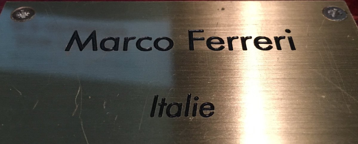  #LesCinéastesDuHangarRangée 3 :65 - MARCO FERRERI11 mai 1928 - 9 mai 1997(Italie)- Dillinger est Mort (69)- Liza (72)- La Grande Bouffe (73)- Touche pas à la Femme Blanche ! (74)- La Dernière Femme (76)- Rêve de Singe (78)- Conte de la folie Ordinaire (81)