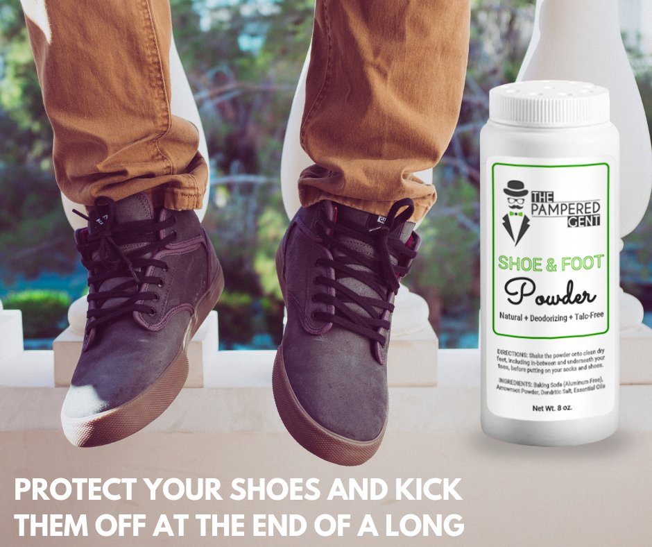 GO_NaturalWorks's tweet photo. With a shake of our natural Shoe & Foot Powder every morning, your feet will stay dry and your shoes wonβt smell.
#gonatural #gonaturalworks #shoepowder #footpowder #cool #fresh https://t.co/zZXyrLtsT0