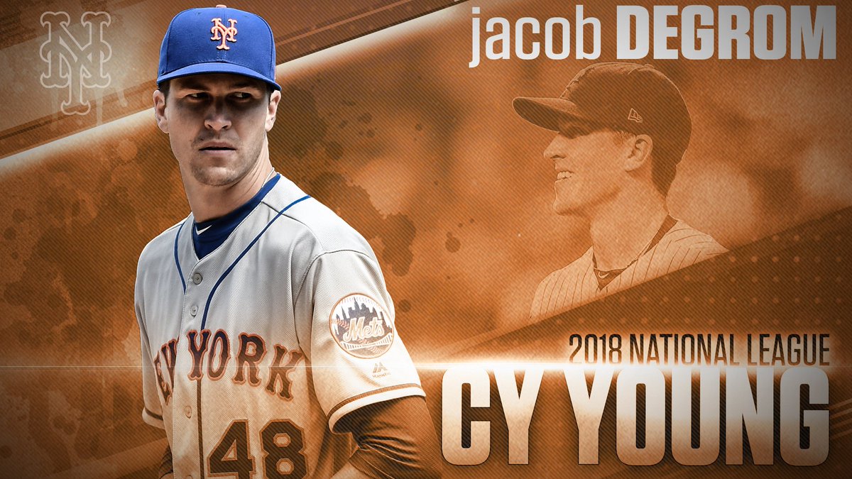 Congrats to the 2018 National League Cy Young winner, <a href="/Mets/">New York Mets</a> P Jacob deGrom!