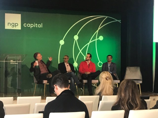 falkonry's tweet photo. "Digital transformation is the relaunch of a physics and process based company." #Falkonry CEO Nikunj Mehta during today's @ngpcapital panel discussion. #MachineLearning #Woc18 #OperationalMachineLearning #PredictiveAnalytics https://t.co/4QQUokgx6j