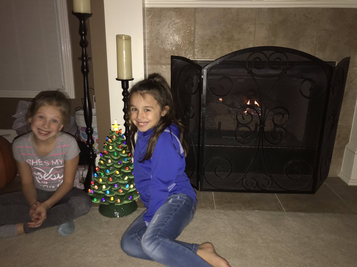 Ordered this beautiful ceramic 17 inch Christmas tree.... just like the one my grandma had when I was little.  Starting the tradition with my girls.  Get it in store or online!  <a href="/Neilussjfk/">Neil Crowley</a> <a href="/WhitOhara/">Whitney O’Hara</a> <a href="/PhillipHerbst39/">Phillip Herbst</a>