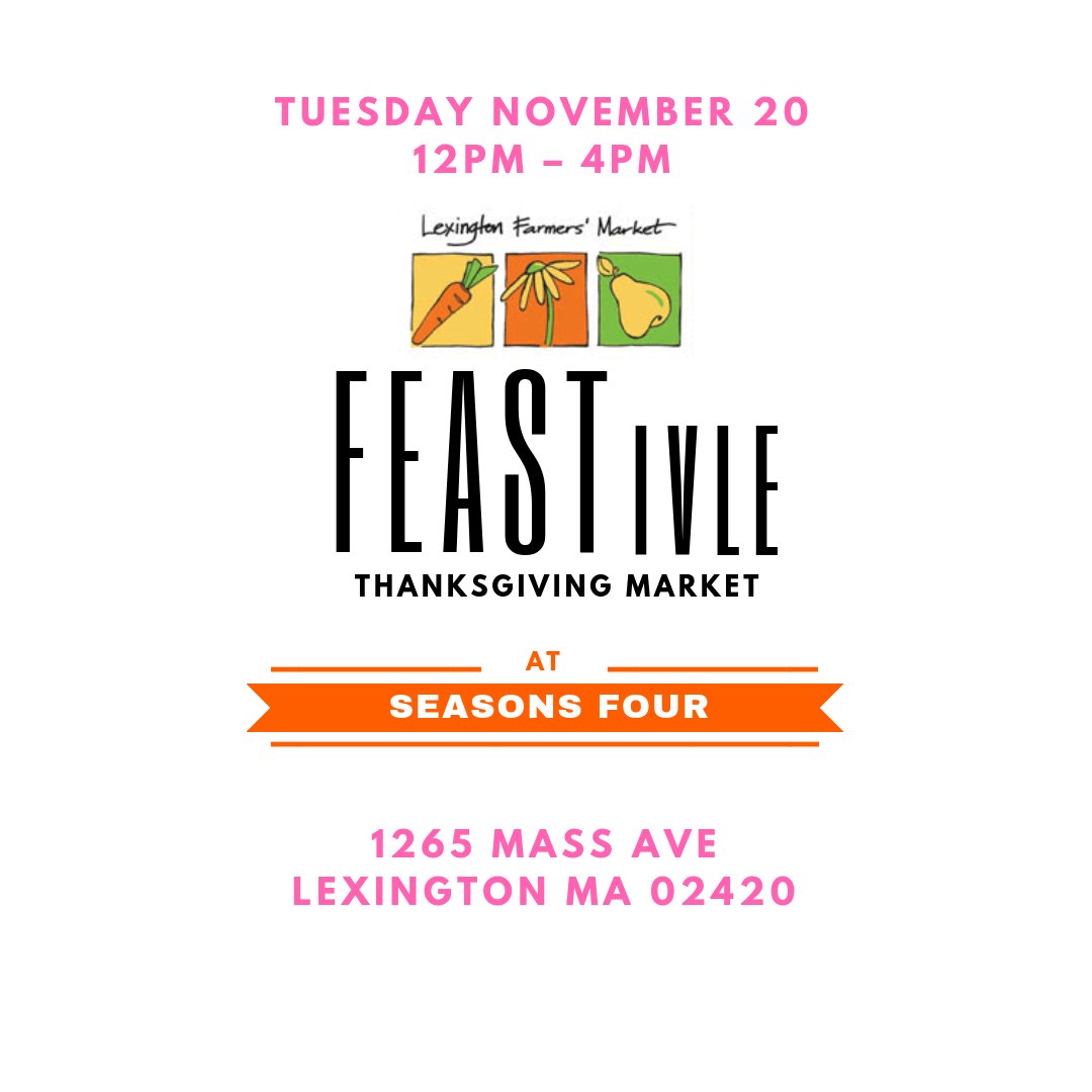 thisHAITI's tweet photo. For all our #Lexington, #Arlington, #Watertown, #Belmont, #Burlington customers and friends, we'll be at @LexFarmMarket #FEASTivle next Tuesday from 12pm-4pm. Hope to see you there! 

LOCATION: Seasons Four
1265 Massachusetts Avenue
Lexington, MA 02420 https://t.co/QtlFlb6SLl