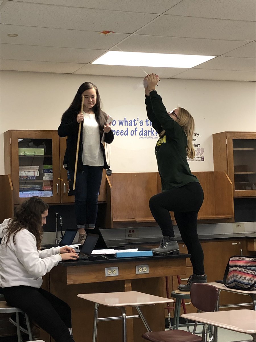 RarigLHSSci's tweet photo. Pigs DO fly! At least in AP physics!#aplivesdangerously #noladder #BASDProud https://t.co/9Rt3pxa4I5