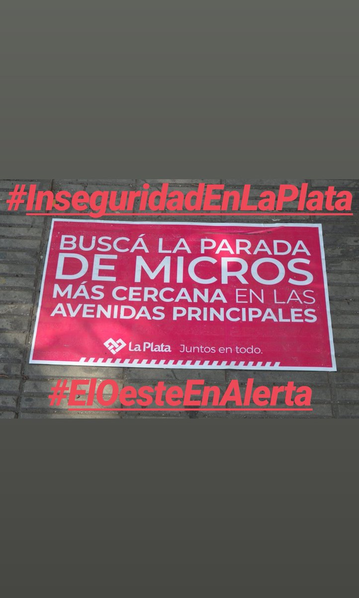 GiganteOeste's tweet photo. Seguridad es que el micro ingrese al barrio. En #LaPlata estamos inseguros #InseguridadEnLaPlata #ElOesteEnAlerta https://t.co/SXTr2aq7ob