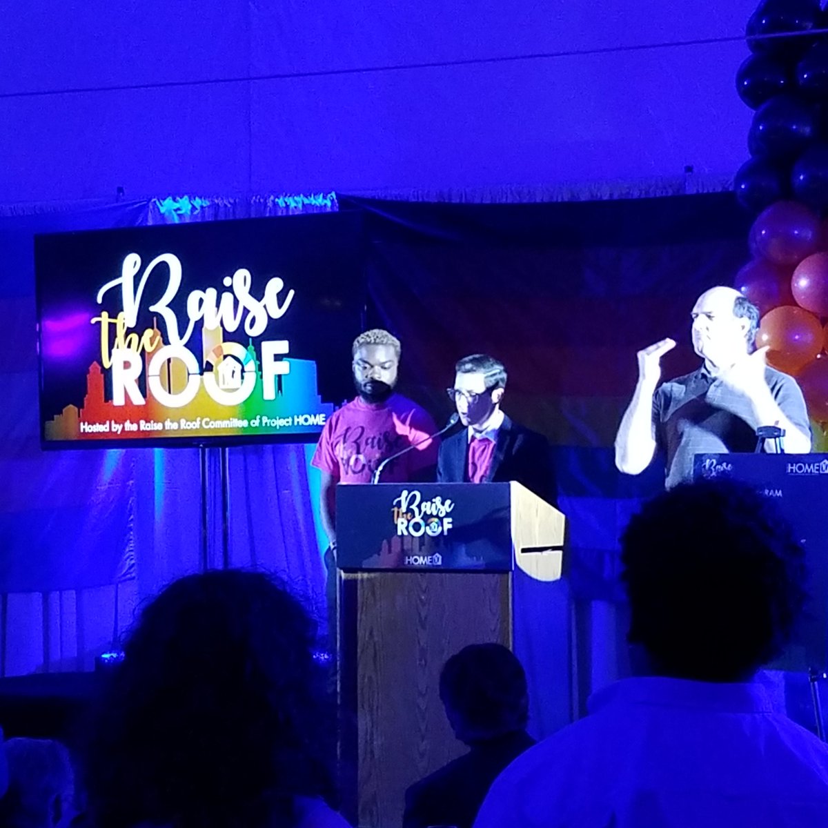 ProjectHOME's tweet photo. Kate Gormley and Nasir Fears 🙌#RaisetheRoofGCR 🏳️‍🌈 #phillylgbt #lgbtphilly #WontBeErased https://t.co/kBsyU86FNs
