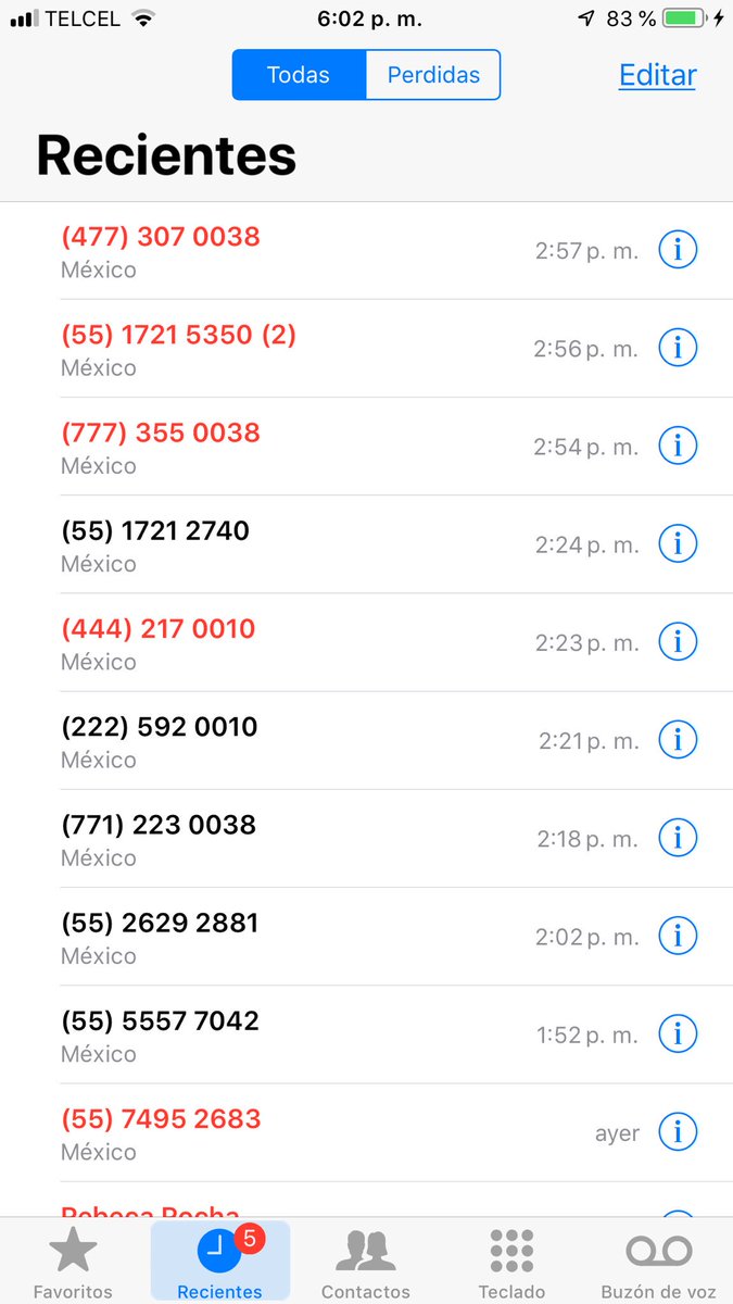 eduardocervants's tweet photo. Llamadas que @ATTMx @ATTMxAyuda ha realizado a mi teléfono (sin mi consentimiento😡) tan sólo el día de hoy👇🏻.

La empresa se había puesto en contacto conmigo y afirmó que en 72 hrs eliminarían mi número telefónico...

@INAImexico o como dice @SergioMayerb @Profeco neto RT! https://t.co/hwmluVoIyZ