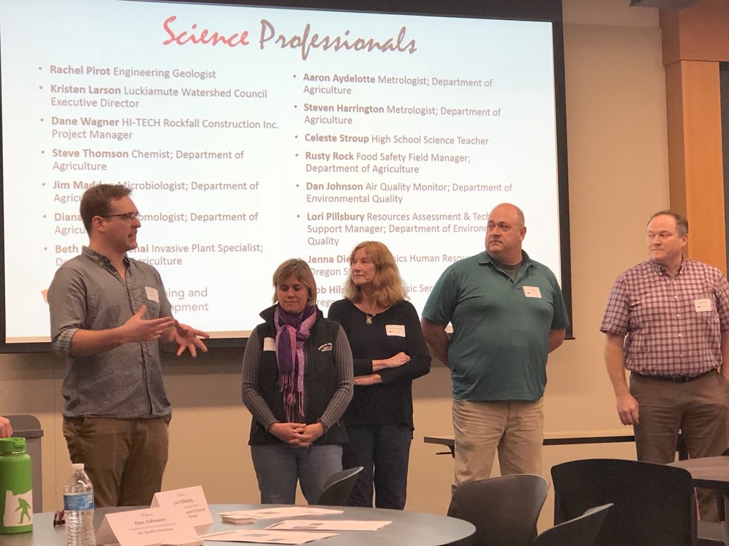 ORDeptAg's tweet photo. @ORagriculture has plenty of representation at today’s Career Connect event at @WOUnews in Monmouth! #ScienceProfessionals #WhatWeDo https://t.co/8WuI1cRrpd
