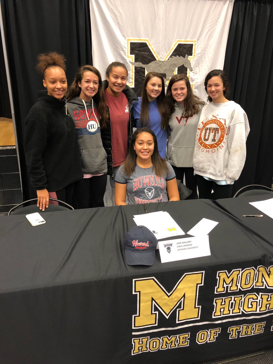 GLAX fam showing love for @jojo_mal4 signing her NLI this afternoon to play Division 1 lacrosse at Howard University! #BabyBison #Mustang4Life