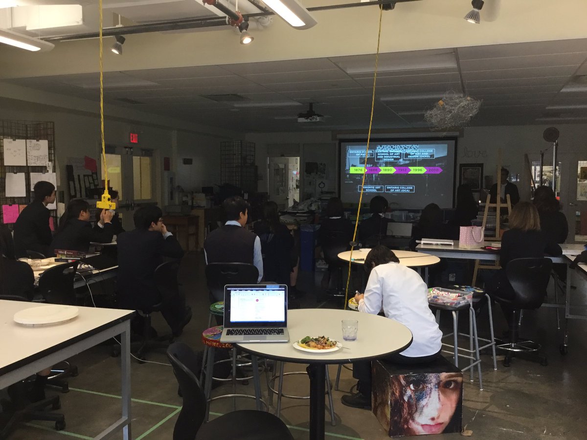 msdoleman's tweet photo. Had a busy house for the OCAD visit today. Many kids seeing real value in creative fields...@ashburycollege There are so many exciting new ways to combine the arts with other fields of study. #thecreativeclass  #creativityisavaluableskill. https://t.co/Twc0xhWIEx