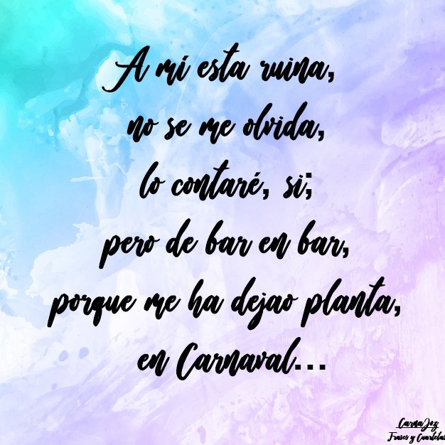 A Mí Esta Ruina No Se Me Olvida...🎭 #Caligraphy #CarnaJoz #CarnavalenBadajoz #LasSospechosas