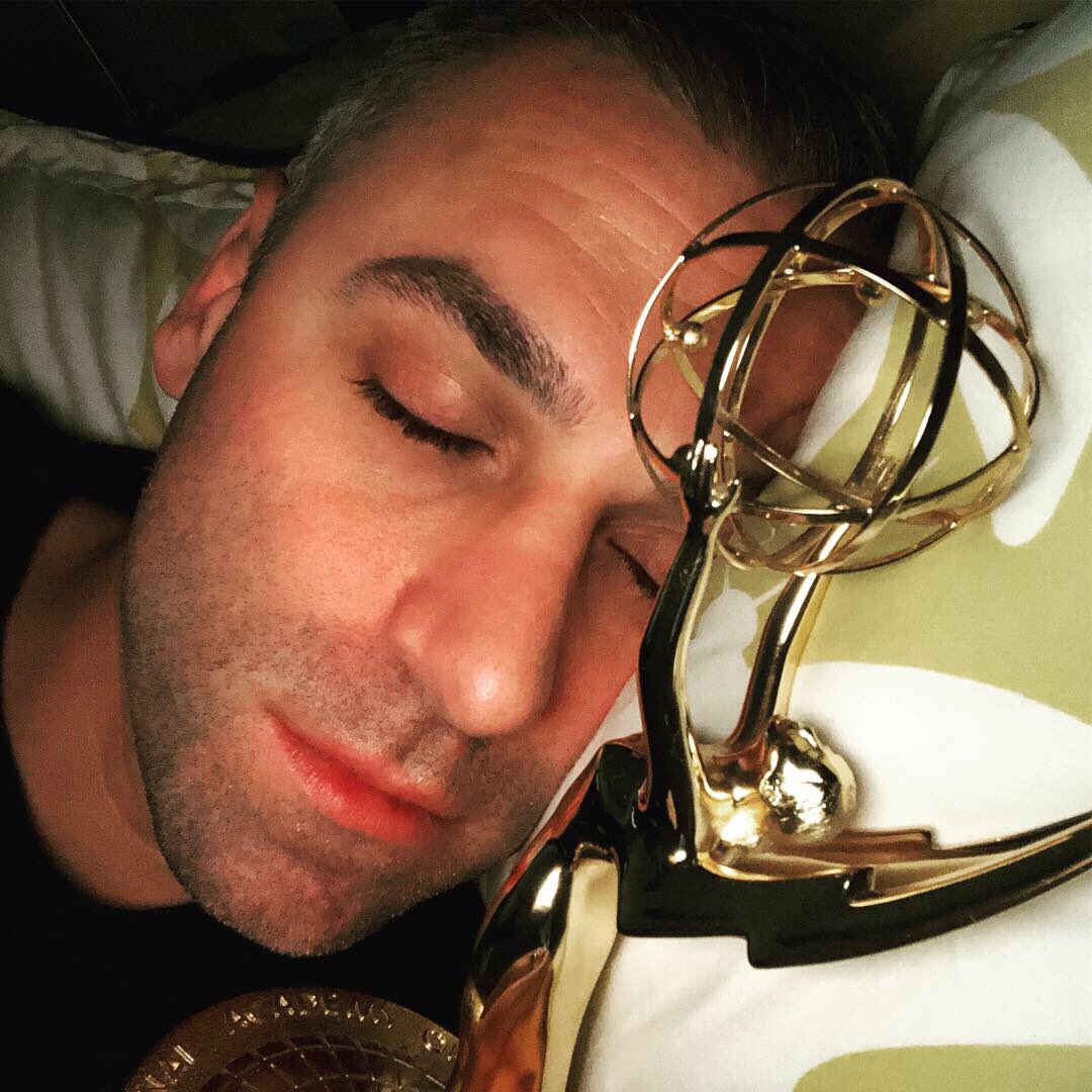 EtchedAffect's tweet photo. Our VP, @FotiKallergis, recently took home his third and fourth #Emmy, and as you can see, he equally spreads the ❤️🤣😆 #midweekmotivation #congrats #allwedoiswin https://t.co/2m9MbHtIEP