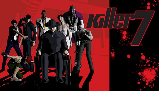 NISAmerica's tweet photo. The timeless action hit, killer7, is available NOW on Steam®! This cult console classic finds new life on the PC, while retaining the thrilling gameplay and riveting storytelling of the original release! Watch the official launch trailer: (https://t.co/j0xfxWI3jL) #killer7 #steam https://t.co/n6S5V3NOEc