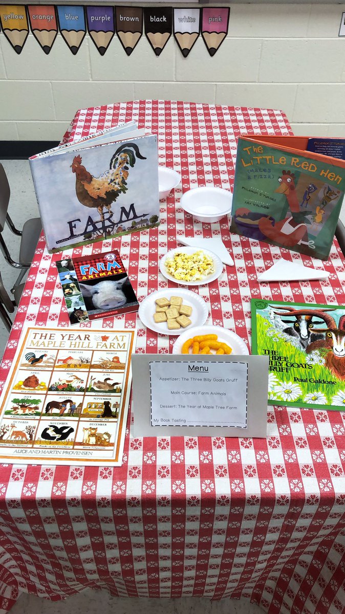 MrsAireyKG's tweet image. Whetting our appetites for Module 2 with a book tasting at Cafe Classroom 👩🏻‍🍳📚 @WitWisdomELA @GallberryFarm #teamgallberry #litnccs