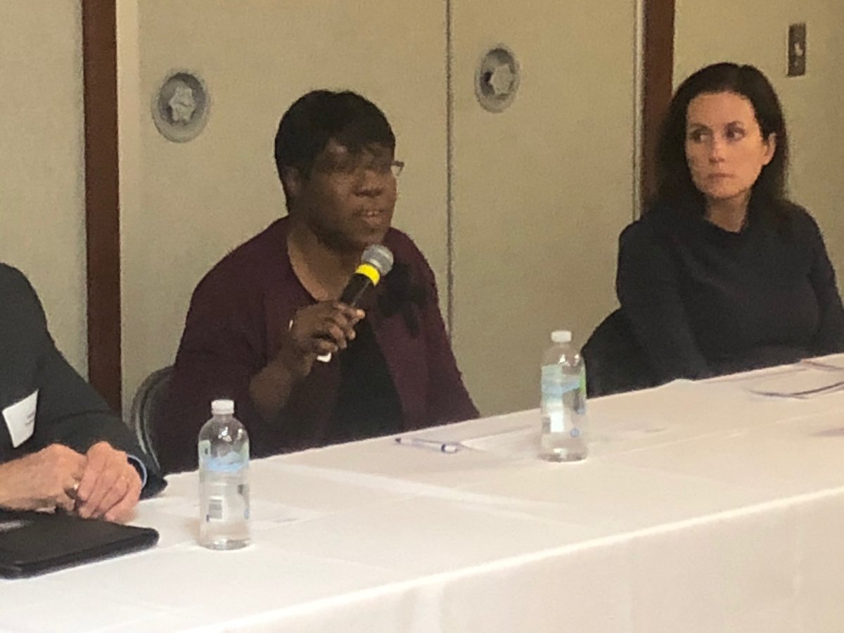 EmbryPat's tweet photo. The Women’s Fund Forum: The Opioid Epidemic with panelist Pamela Sessions ⁦@Renewal_House⁩ — “We have a waiting list of 60 women” https://t.co/QNHCBSLfCU