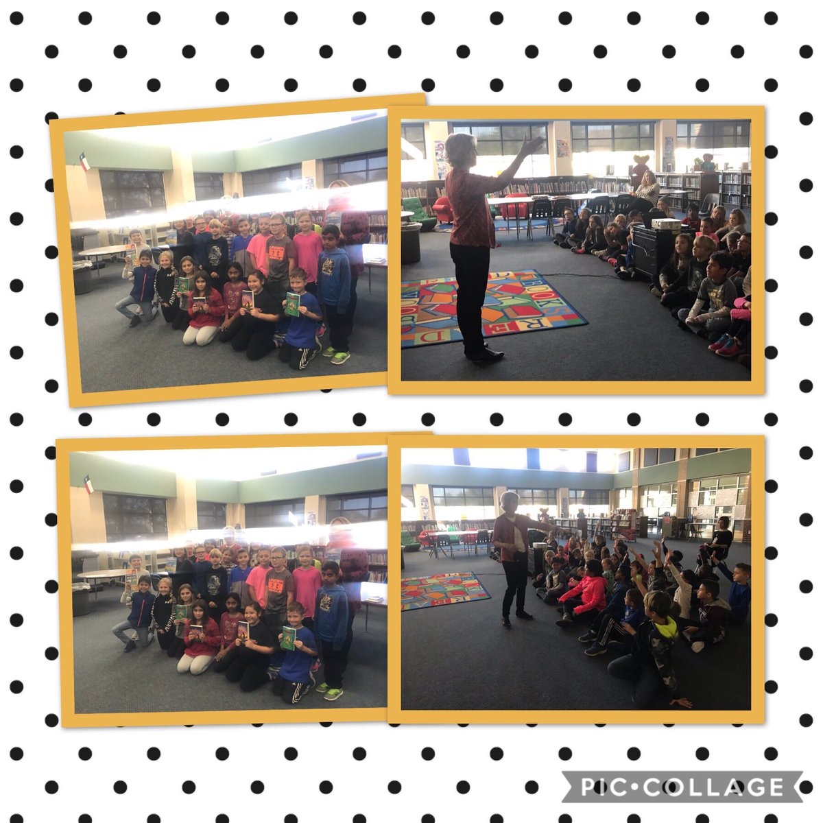BroadwayMrs's tweet photo. We 💜when @barbaraoconnor comes to visit @SwenkeCFISD #swenkeproud #CFISDSpirit https://t.co/j38g0HBMr5