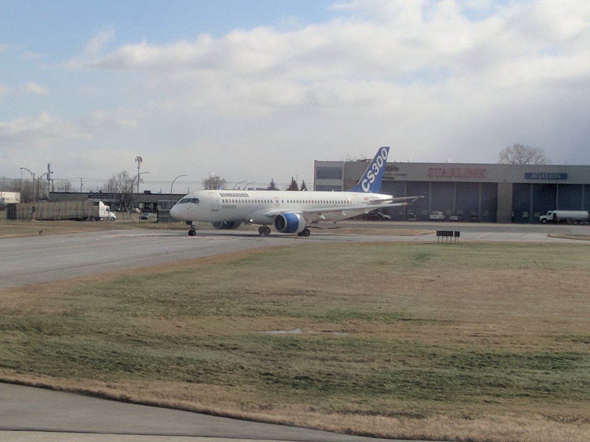 flycdnaviation's tweet photo. Bombardier CS300 in Montreal Trudeau Airport.

#Aviation #avgeek #aviationlovers #cseries #Bombardier #pilotlife https://t.co/HNhpXjFJbD