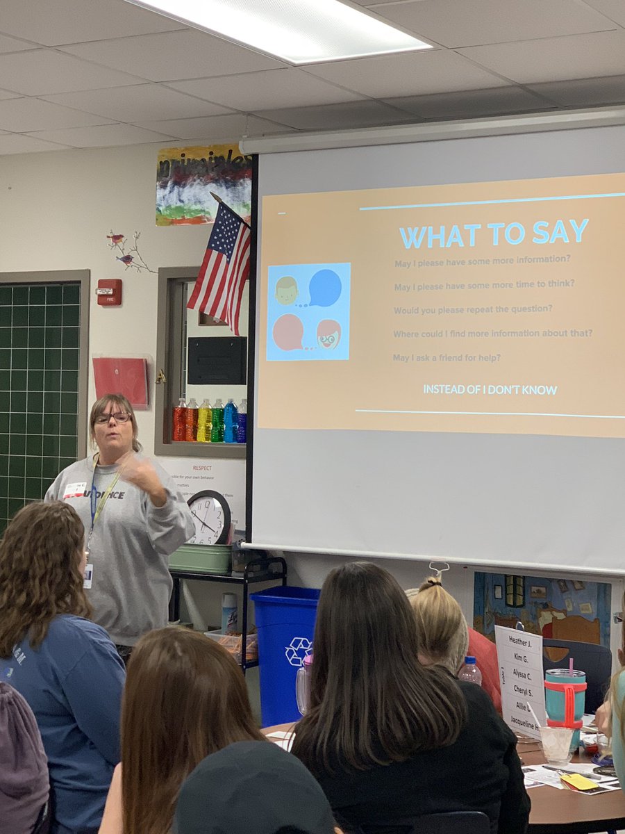 JohnsonC_Allen's tweet photo. Great afternoon of learning today! Mrs Izzarelli, Mrs Clark, Mrs Kimbrell, and Mrs Knesek you all rocked it today. Thanks for bringing back your learning from John Seidlitz.  A huge thank you to our parent volunteer for examples in Russian! #7Steps #allenelem #FISDlearns https://t.co/aKGKQWqeMm