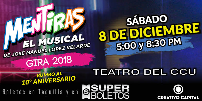 estaenlarevista's tweet photo. Ya viene!!!
@mentirasmexico en el @ccubuap este 8 de diciembre. 
Adquiere tus accesos en taquillas de auditorio y en @SuperboletosMx 
Un evento de @CreaCapital https://t.co/FulwpFm6PN