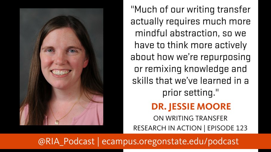 RIA_podcast's tweet photo. We're learning all about #writing transfer in this @RIA_podcast ep w/ @jessielmoore! You won't want to miss it. Catch up here: https://t.co/bhSLi0yAfE https://t.co/NOCWE1y7FT