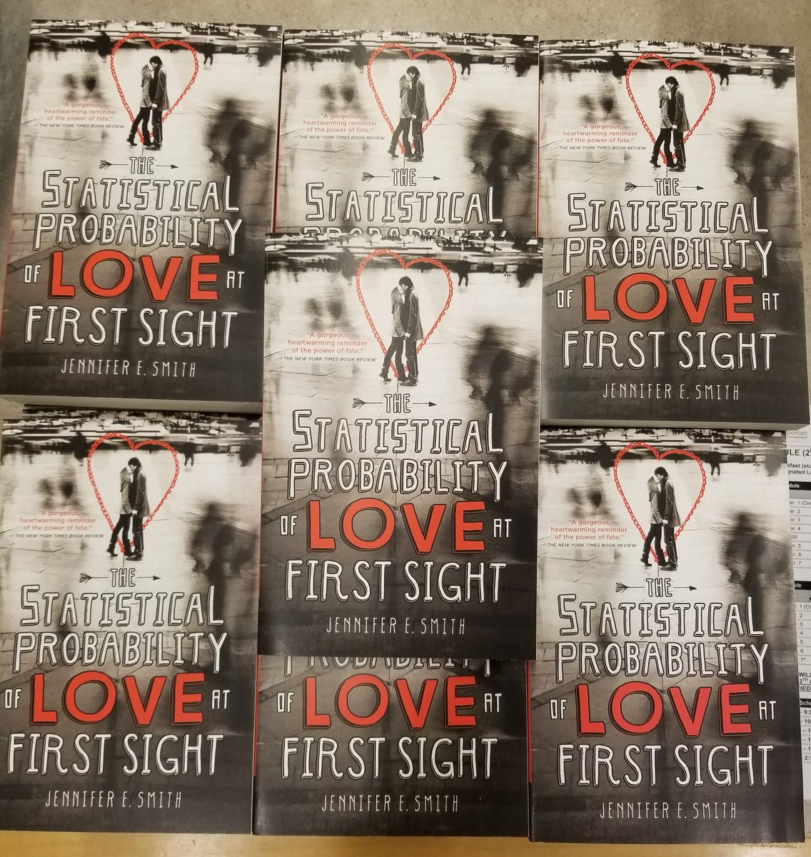 JRLibrarian's tweet photo. Tomorrow @JenESmith will be visiting the #MELSlibrary to discuss her book #TheStatisticalProbabilityOfLoveAtFirstSight! We are so excited to be hosting her! Be prepared for Q&A, book raffles, and book signing! #MeetCute @MetropolitanELS @NYCDOEOLS @nycsla https://t.co/TGQioUbvTJ