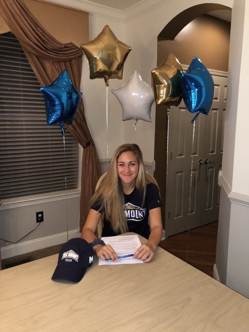 DMVSoccer96's tweet photo. Another @Mount_WSOC signee joins @MountAthletics for 2019 with @GoRedRovers & @NJEliteSoccer standout @madistanchina signing her NLI today!
#DMVBound | #GoMount ๐ https://t.co/YEUQQvlso6