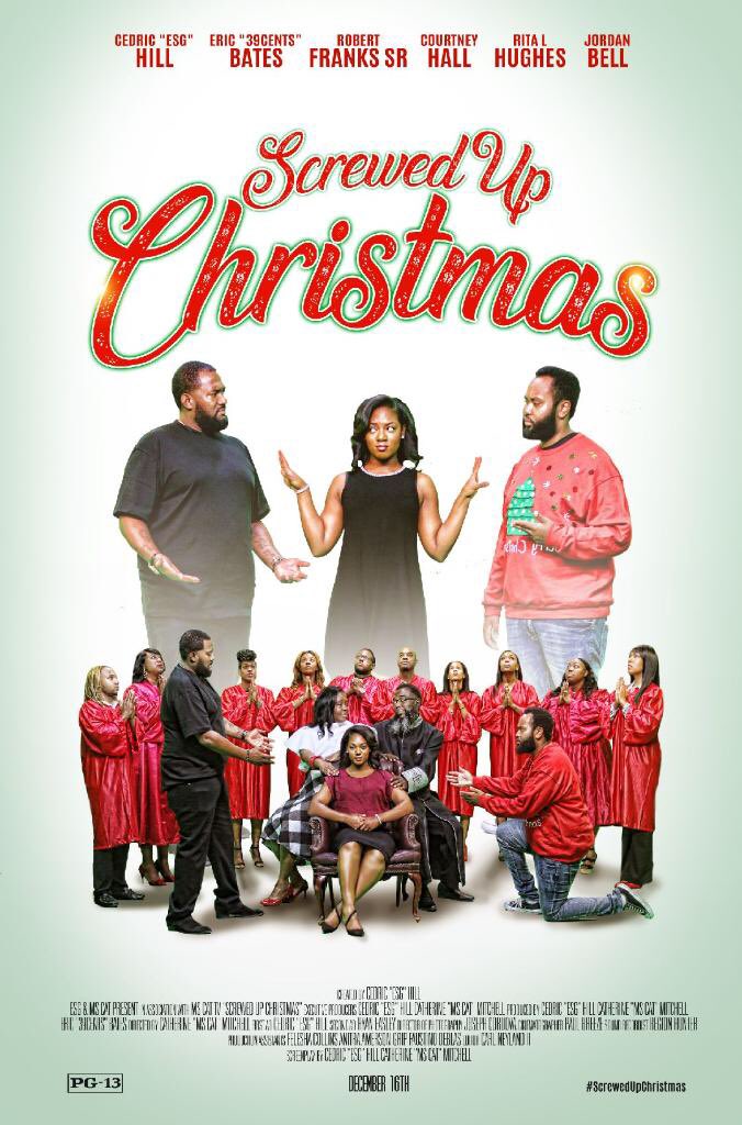esgworld's tweet photo. Movie premiere of #ScrewedUpChristmas wit me @39cents @mscattv and da WHOLE film cast and squad at AMC STUDIO 30 on December 16th!! Tickets on sale NOW!! https://t.co/L9ce3igqBs