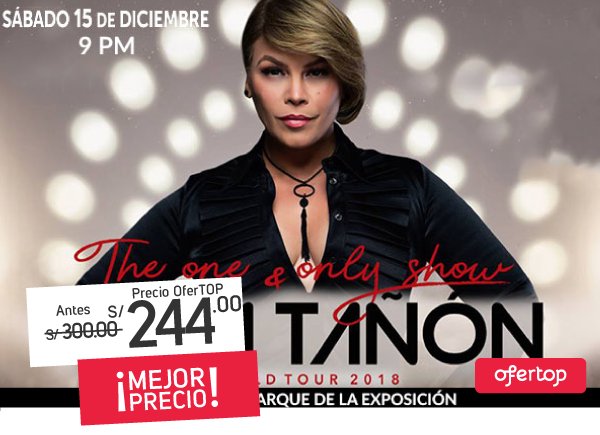 OferTOPpe's tweet photo. ¡Olga Tañon en concierto! Encuentra tu entrada aquí
➡  https://t.co/nAh6jpiClL https://t.co/czeQhLGFiF