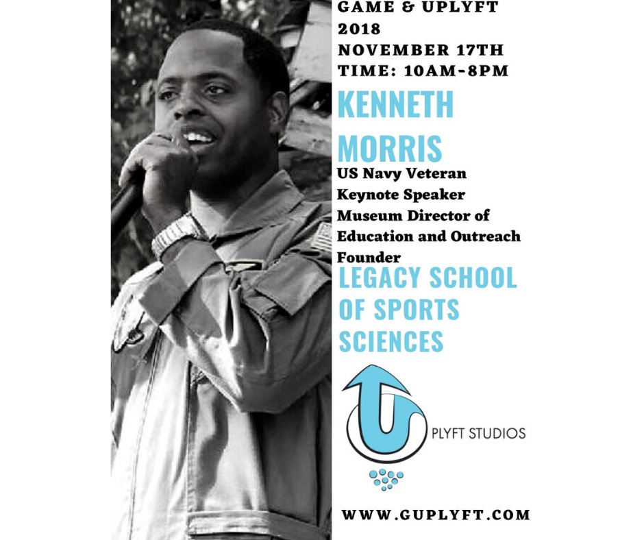 GUplyft's tweet photo. Game & Uplyft 2018 would like to welcome our guest speaker Kenneth Morris! Kenneth is the Director Of Education And Outreach at Lone Star Flight Museum and S.T.E.M. Learning Center. https://t.co/4pQyvu7jK5 #UplyftStudios #LoneStarFlightMuseum #ChamPro #STEM https://t.co/uNqofIVbcW