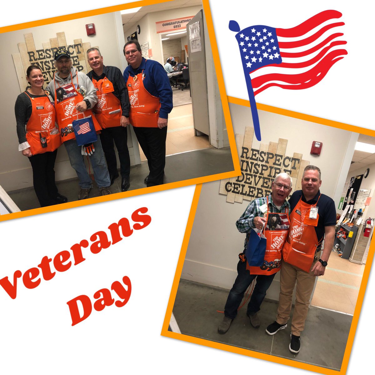 croberts19791's tweet photo. Continued Celebration of our Veterans at Store 8923! Thank you Scott and Alan for your service! #PersonalizedApron #VeteransDay18 https://t.co/2iwuvLYkvG