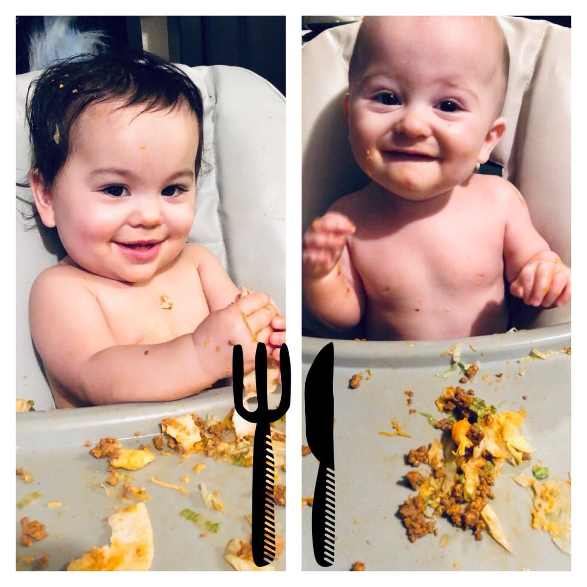 kelseylou's tweet photo. We love #taco night so much, one of us is even using it as a hair mask!  Thanks @tacobell #twinning #fraternaltwins https://t.co/fl5DjEsKpa