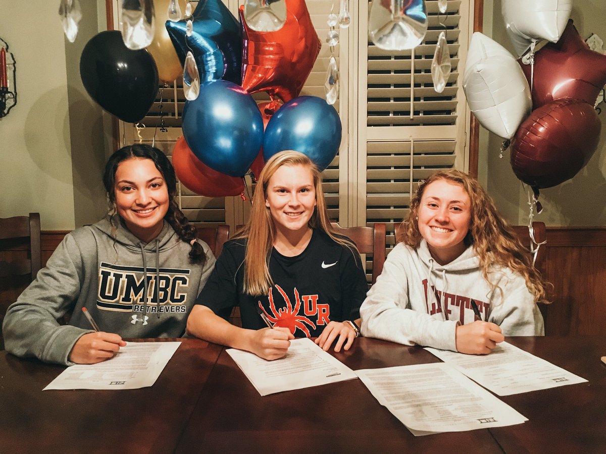Xtreme Wilson seniors Sara, Kendall, and Genna signing their NLIs! #lancasterareaxtreme #xtremelacrosse #collegebound #studentathletes #nli #signingday
