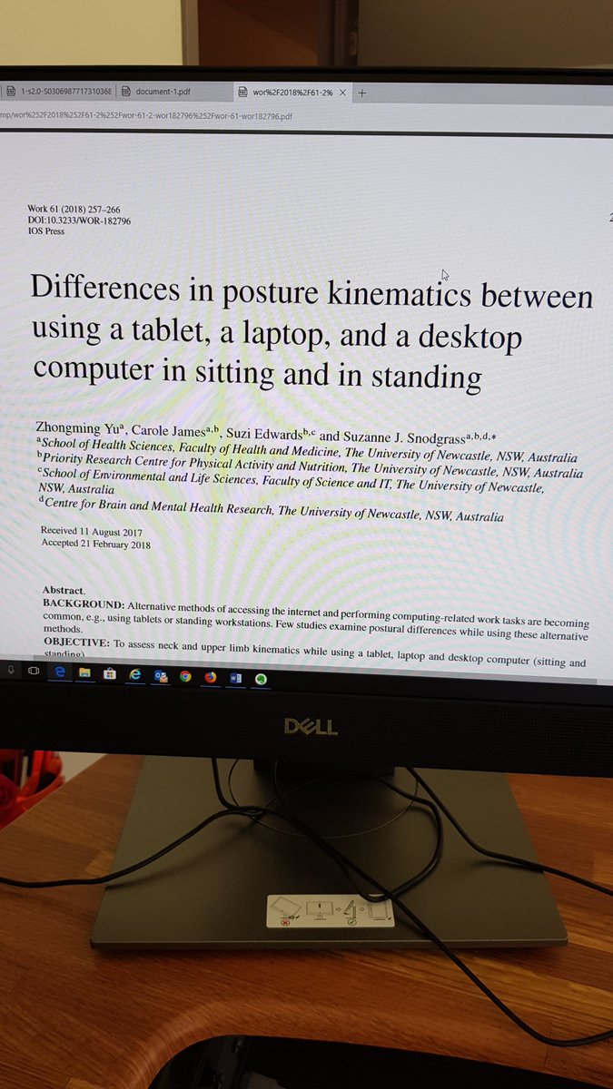 jmundytaylor's tweet photo. Ha. I just adapted my desk to the standing position this morning and look at what the next article was in the queue for me to assess.
#ourimbahlibrarylife #researchlibrarian #serendipity #readingthisone #ocresort https://t.co/NRLY1MQuUG