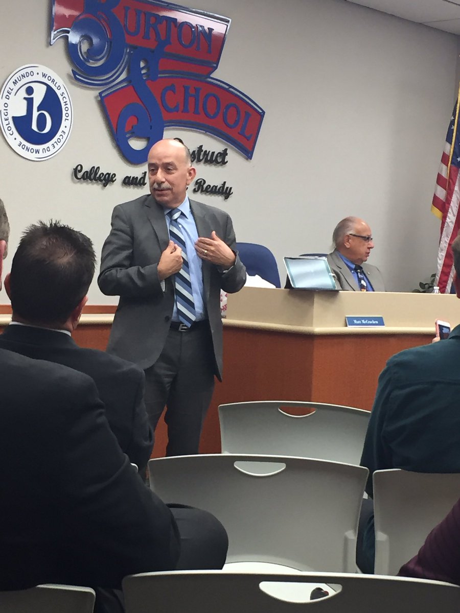 HR_Burton's tweet photo. Congratulations, Mr. Sergio Mendoza, for being named as our new Superintendent! https://t.co/piD07o0Dy2