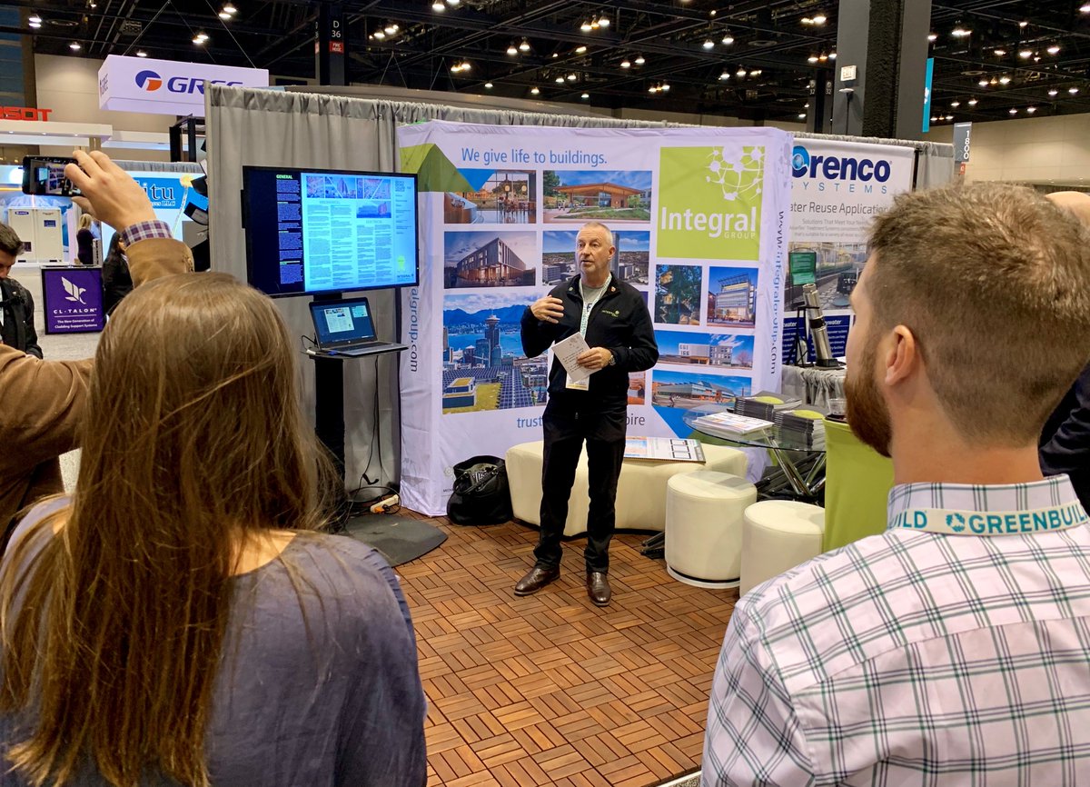 Introba_Inc's tweet photo. An exciting day at @Greenbuild! This afternoon we announced the winners of our annual Integral Awards at our booth! Congratulations to all the winners! #DeepGreenEngineering https://t.co/0DfzC90tBB