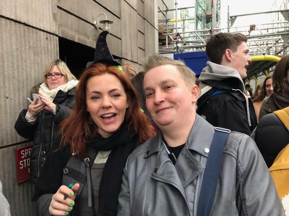 paintballkat's tweet photo. @RTFB1981 Ooo yes pls, would have to be her last day as Elphie in London for the anniversary (and my birthday) when she posed for a photo with me in the daft light up witches hat I found for her 😊 https://t.co/NaaMlLGOxq