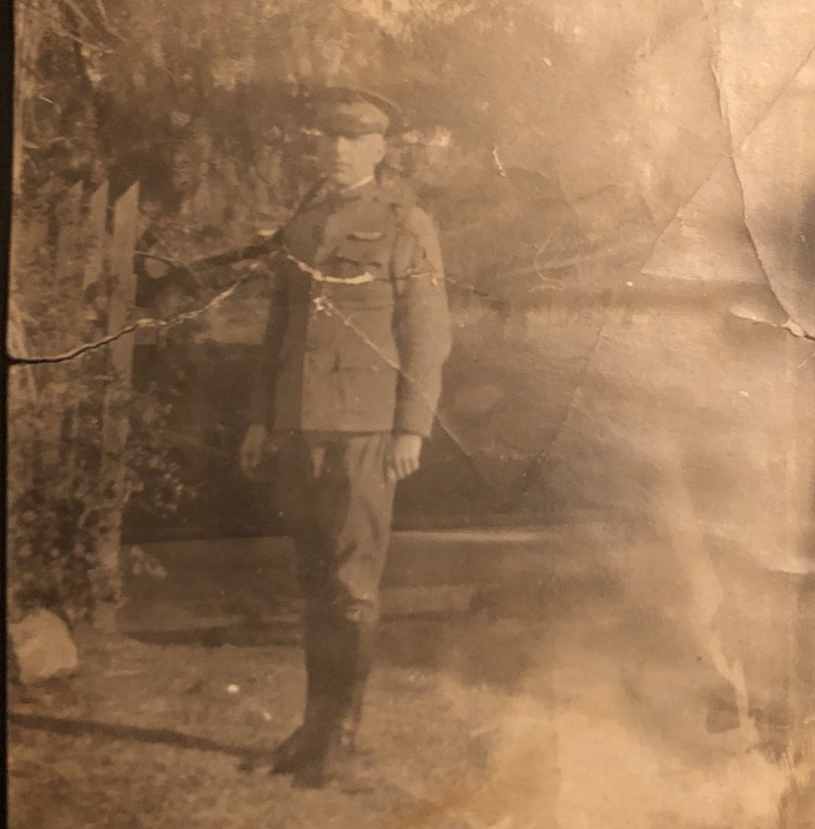MuzakLisa's tweet photo. Anyone know if this could possibly be #GeneralPershing in my Buppa’s scrapbook from WWI @pptsapper ? https://t.co/iFWiwYayoI