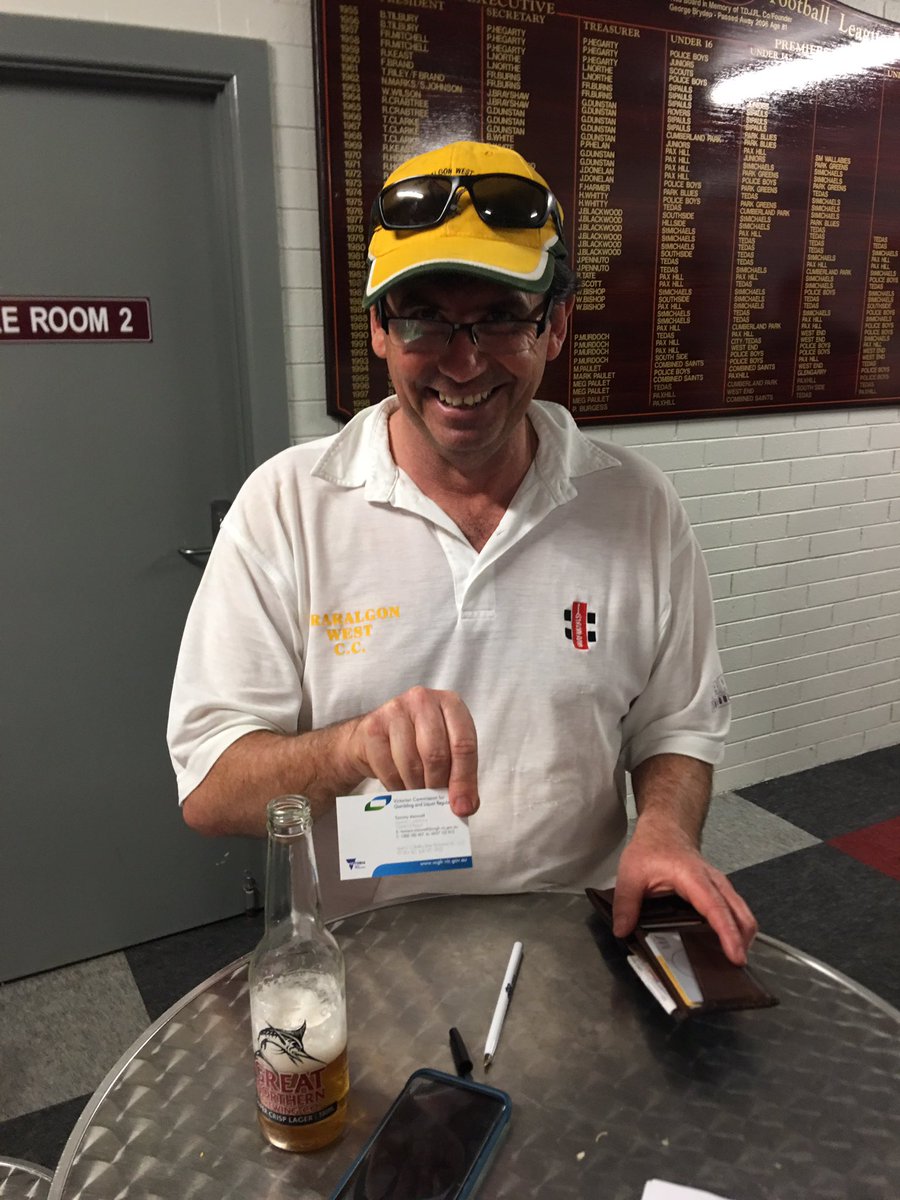 TraralgonC's tweet photo. Quino has been Secretary more years than we can remember. Lovingly known as ‘Bradman of the Bush’ scoring 1000’s of runs over the years, with 6 centuries across two season a few years back. Loves a spray and to throw his wide brim hat down in disgust from first slip. #Lefthander https://t.co/D3BcCP4zU5