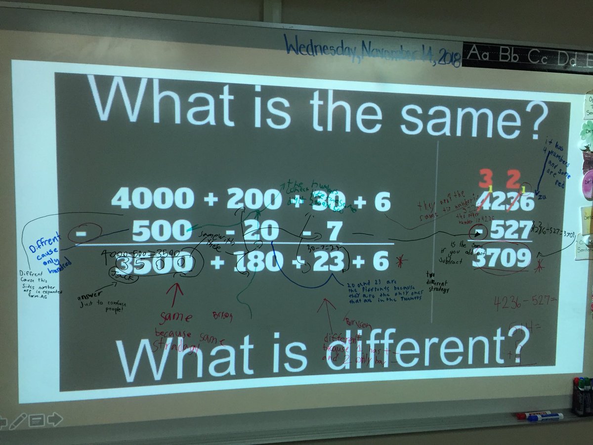 MrsLamirande1's tweet photo. What is the same? What is different?We had some great conversations! #rvsd #rvsnumeracy https://t.co/oT4Wfl32dq