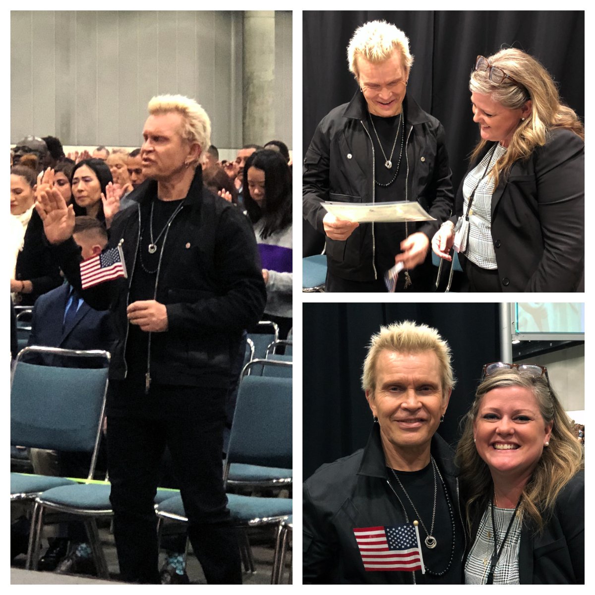 Billy Idol Naturalization Photos