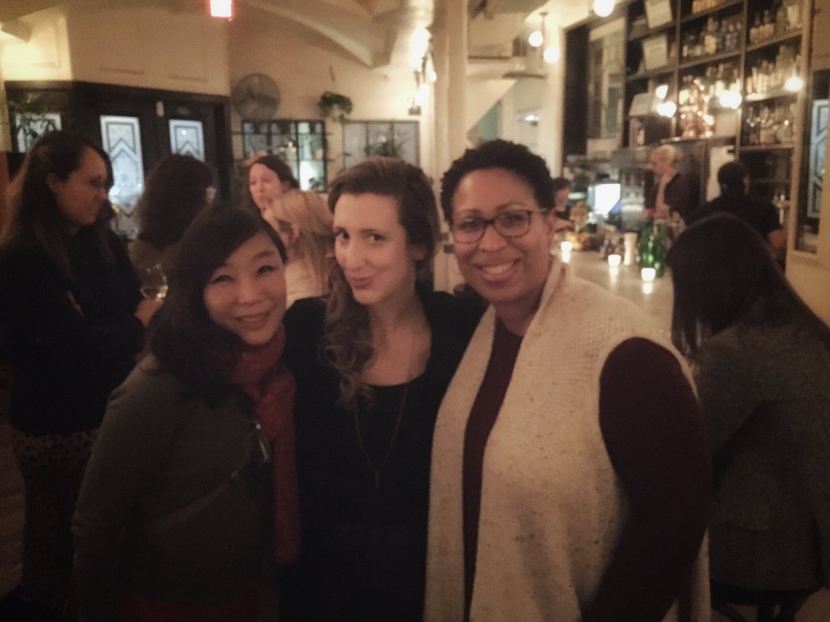 howtobefinepod's tweet photo. This is what @kristenmeinzer & @JolentaG look like when they're trying not to lose their shit and talk about Oprah for a billion years cuz they just met @JWhitePubRadio (aka host of #MakingOprah https://t.co/moACA3TfaO