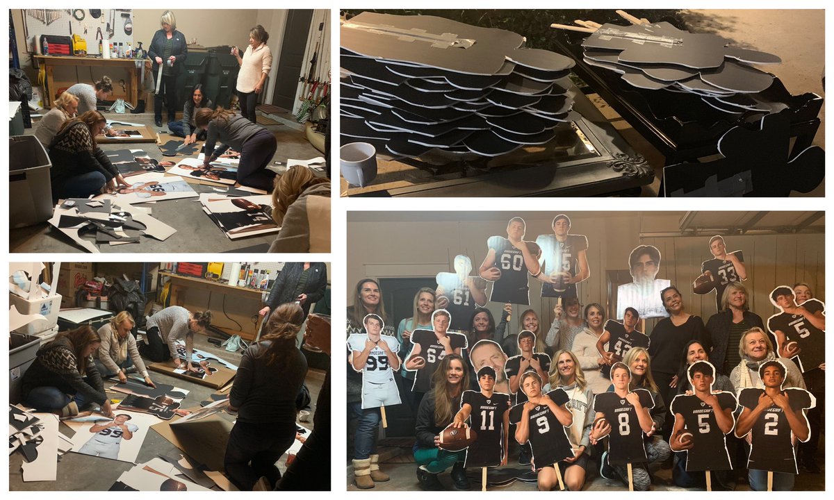 VandyVipers's tweet image. Getting ready for FRIDAY NIGHT!  Fatheads assembly line. Thanks to all of these Viper mommas!  ❤️ 🐍 🏈 #vandyperf  #WhosNext