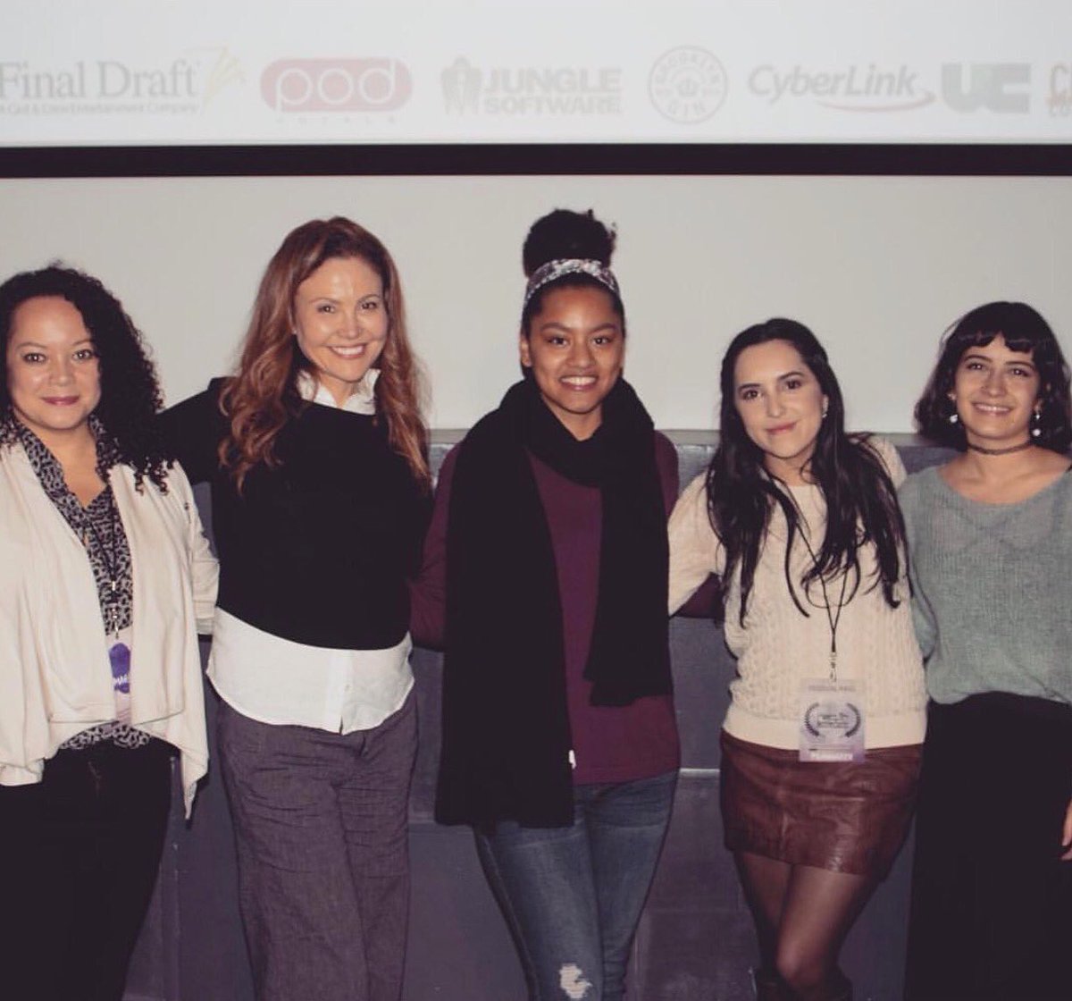 Grateful to share the stage with these talented ladies showcased in Shorts Block 1 at #ITWIFF18 + special thanks to the @imagineprods team for a wonderful festival experience! 💜🎥 #womeninfilm #representationmatters #wcw #femalefilmmakers #filmfestival #brooklyn #swimupstream
