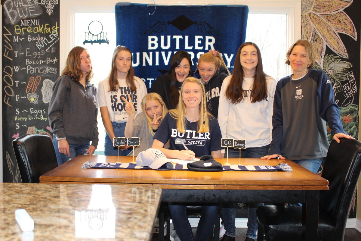 Strong teammates, fantastic coaches and <a href="/CIsger/">Christy Isger</a> driving 2 hundreds of practices r main factors involved 2 get <a href="/AbbyIsger/">Abby Isger</a> ready 4 college.  Her besties came 2 celebrate this fun day w/ her. National Signing Day 4 this future @ButlerWSoccer  <a href="/TopDrawerSoccer/">TopDrawerSoccer</a> @GirlsECNL_IFJ #blessed