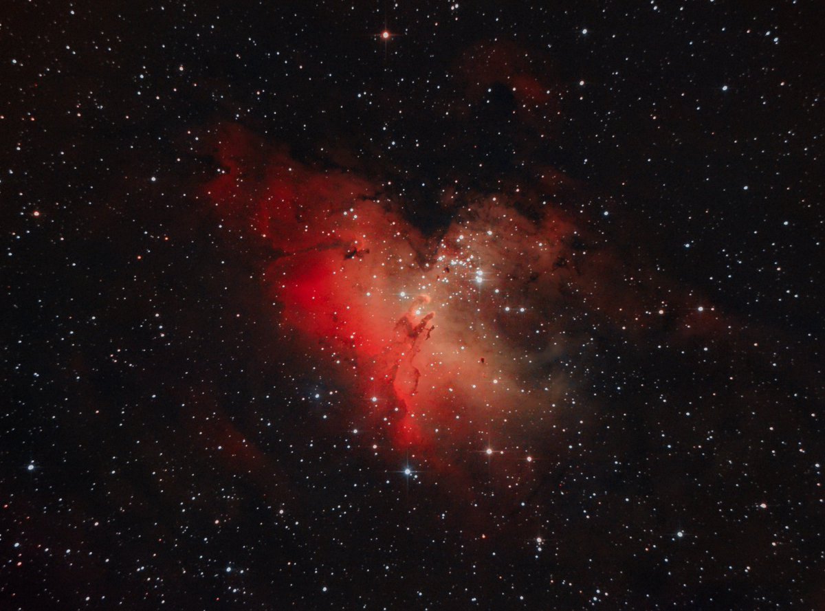 astronomiabahia's tweet photo. Esta espectacular imagen de M16, también conocida como la Nebulosa del  Águila, fue obtenida desde General Cerri por el astrofotógrafo Federico Jorge: https://t.co/oHFJLoSS5V #astronomía #BahíaBlanca https://t.co/OdtA1PCe2I