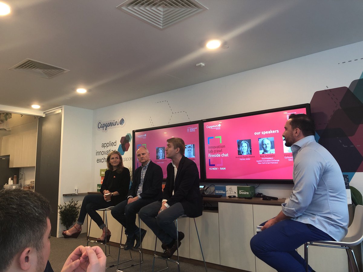 “As a founder, I can say, don’t love your idea too much as your idea won’t love you back.” — our founder Vasyl Davydko #SGFinTechFest #capgemini